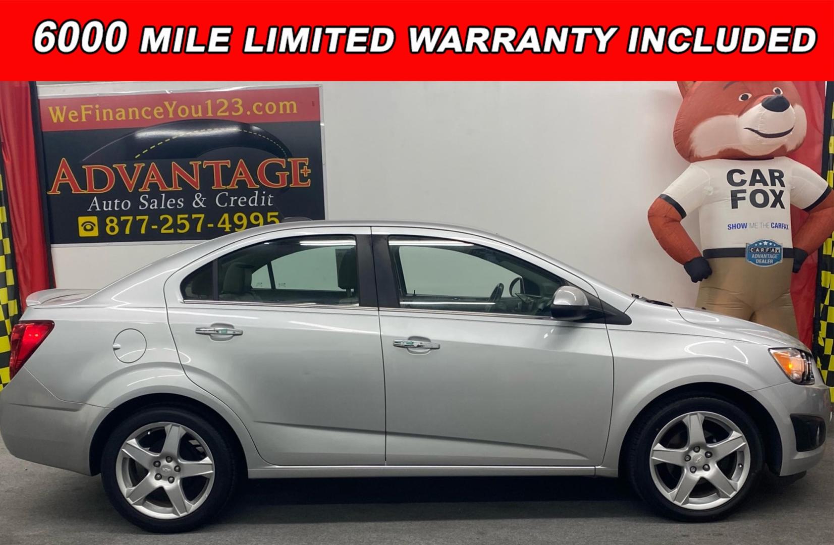 2015 SILVER /Gray Chevrolet Sonic (1G1JE5SB8F4) , located at 533 S West End Blvd., Quakertown, PA, 18951, (877) 257-4995, 40.343994, -75.303604 - Photo#0